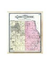 Reed Township, Custer Township - West, Will County 1909 to 1910, ... Fine-Art Reproduction