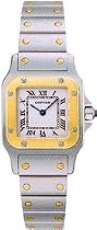 Cartier Women's Santos 18K Gold and Stainless Steel Watch #W20012C4