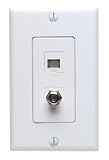 Leviton 832-41658-CW  Phone Wall Plate