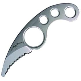 Emerson LAGRIFFE-WWR La Griffe, White Water Rescue, Silver Satin Finish, Serrated by