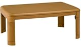 KOIZUMI 家具調コタツ ラウンドタイプ【天板サイズ:105×75ｃｍ】KTR-3393の画像