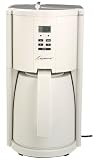 Capresso 437.02 Elegance 8-Cup Digital Thermal Coffeemaker, White