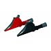 Cal Test Electronics CT3449 Fully Insulated Extra Large Alligator Clip with 8-32 UNC Internal Thread, 36 Amp, Red and Black Pair
