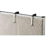 Quartet 7502 Adjustable aluminum hangers for panels 1-1/2-3 thick, black, 2/set