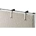 Office Products : Quartet 7502 Adjustable aluminum hangers for panels 1-1/2-3 thick, black, 2/set