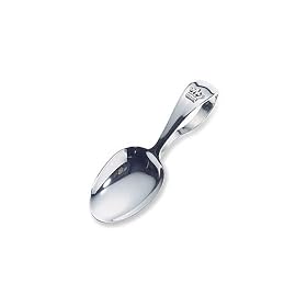 Royalty Sterling Silver Bent Handled Baby Spoon