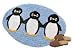Penguin Party Tufted Rug - Ice Blue (26