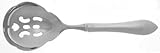 IMAGE OF Reed & Barton Pointed Antique (Strl, 1895, No Monos) Pierced Serving Spoon with Stainless Bowl, Sterling Silver