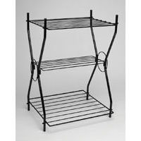 Universal Reversible Bird Cage Stand, Black