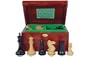 4 Inch Reintroduction Chess Set Mahogany Box