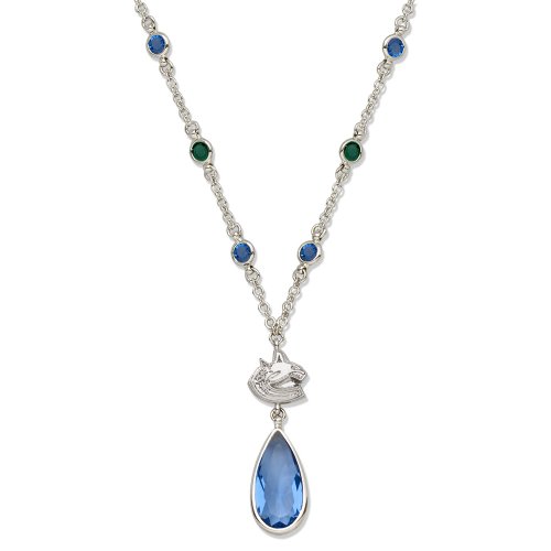 NHL Vancouver Canucks Crystal Logo Necklace