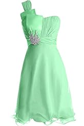Short One Shoulder Chiffon Evening Dress/Prom Dress 