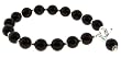 Garnet and Sterling Silver Bracelet with Swarovski Crystal