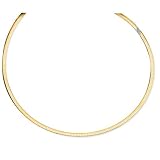 14K 17-20in Adj-able Reversible Omega Necklace - 17 Inch - JewelryWeb