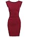 Awesome21 Women's Sleeveless Midi Dress with Side Tuck