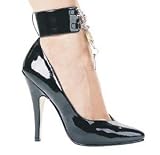 511 Dominique 5 Inch Pump With Ankle Strap And Lock And Key, by Ellie Shoes