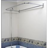 Buy Add-on Shower Set for Clawfoot Tub - Diverter Faucet, Riser, and D shaped Shower... by YouRemodel