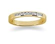 0.11 channel set diamond band in 18k Yellow Gold