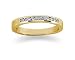 0.11 channel set diamond band in 14k Yellow Gold