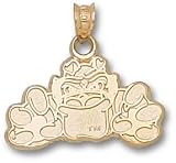 Georgia Bulldogs Fighting Dog Pendant - 14KT Gold Jewelry