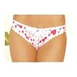 Elegant Moments Cotton Valentine print crotchless panty 2978
