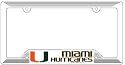 Miami Hurricanes NCAA Plastic License Plate Frame