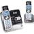 AT&T TL72208 5.8GHz Digital Dual Handset Answering System (Titanium and Metallic Charcoal)