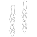 Sterling Silver Double Arabesque Links Drop Earrings