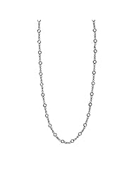 18KT White DBY Blank Necklaces Length = 16