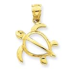 14k gold turtle charms