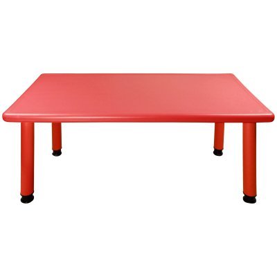 Early Childhood Resources Resin Rectangle Adjustable Activity Table - ELR-0560-RD