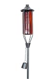 72 Inch Wine (set Of 6) Glass Honey Brown Outdoor Garden Tiki Torches
