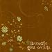 K and Company Paper 12x12 Brownie Girl Scouts Brown Swirl Floral