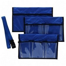 PACON CORPORATION Overhead projector caddy, 3-sided, 6-pocket, blue nylon, 12w x 7-1 2h... by Pacon Corporation