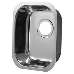 Undermount Stainless Steel 16 x 12 Polished Bar Sink