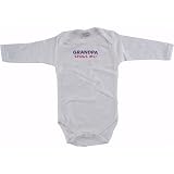 Baby-Says Long-Sleeve Bodysuit - Grandpa Spoils Me!