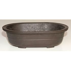 Bonsai Boy's Oval Mica Bonsai Pot - 11 1 4 x 8 x 3