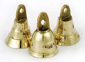 Clear Toned Brass Mini Bells (single bell)