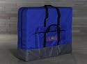 Transporttasche Tragetasche f&uuml;r Massageliege Massagetisch - 192 x 75 x 20 cm - Kofferma&szlig;: 96 x 75 x 20 cm - blau/grau