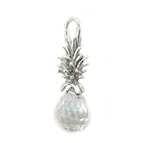 Crystal Pineapple Pendant in 14K White Gold - Small