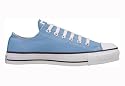 Converse Chuck Taylor All Star Lo Top Carolina Blue Canvas Shoes with Extra Pair of Carolina Blue Laces