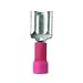 Panduit DV18-250B-CY Female Disconnect, Vinyl Barrel Insulated, Butted Seam, 22 - 18 AWG Wire Range, Red, 0.250 x 0.032" Tab Size, 0.15" Max Insulation, 0.29" Width, 0.12" Height, 0.81" Length (Pack of 100)
