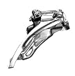 Shimano FD-M330 Acera Triple Front Derailleur 31.8mm TP TS HDC Silver