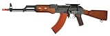 Kalashnikov AK Magazine - Black/Brown - Full Metal Body - Adjustable Spin-up - Full/Semi Auto - Solid Stock High-cap Magazine - Tactical Rail - Includes 2 Magazine - 2 Changeable Grips