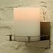 Brushed Nickel Wall Mount Battery Candle Holder