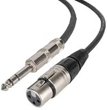 Dayton CAXF-3N XLR-F To 1/4 TRS Cable 3 ft.