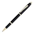 Cross Century II, Black, Selectip Rolling Ball Pen with 23 Karat Gold Plated Appointments (2504)