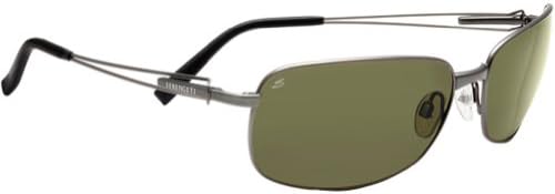Serengeti Trieste Adult Flex Series Outdoor Sunglasses - Satin Gunmetal/555nm / One Size Fits All