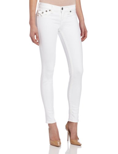 True Religion Women's Serena Legging Jean in Optic White