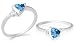 Trillion Cut London Blue Topaz Ring Sterling Silver Size 9